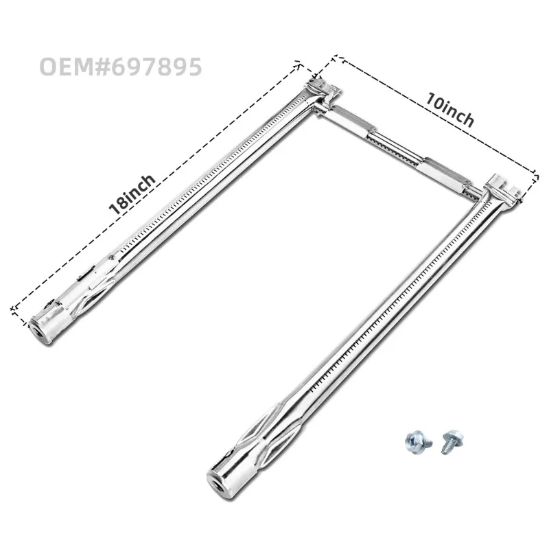 69785 Grill Burner Tube 304 Stainless Steel Propane Gas Grill Replacement Parts for Weber Spirit American Spirit Grill