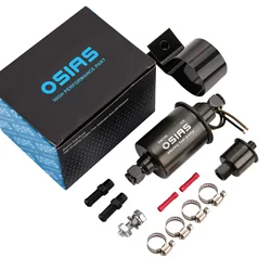 OSIAS Low Pressure Electric Fuel Pump 12V Gas Diesel Inline pump 5-9PSI HEP-02A E8012S
