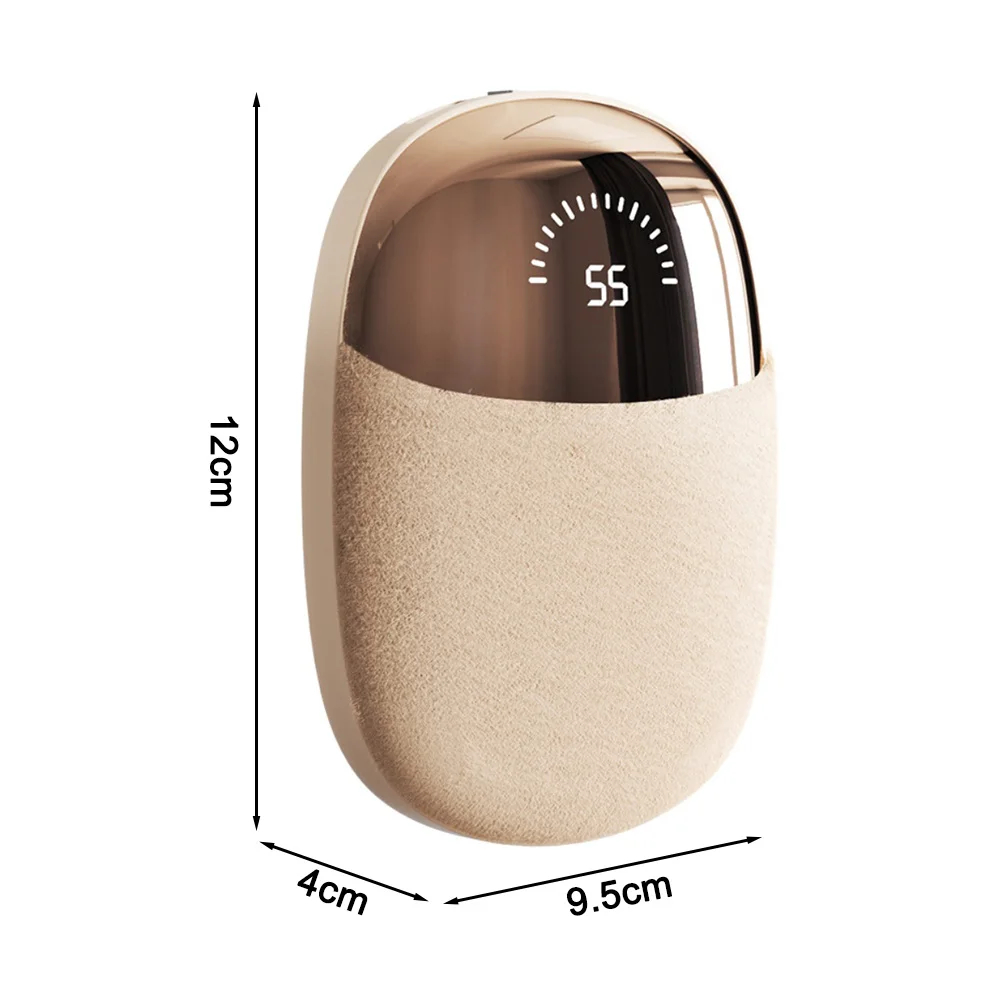 Handheld Plush Hand Warmer with USB Rechargeable Technology and Adjustable Heat Settings for Personalized Comfort