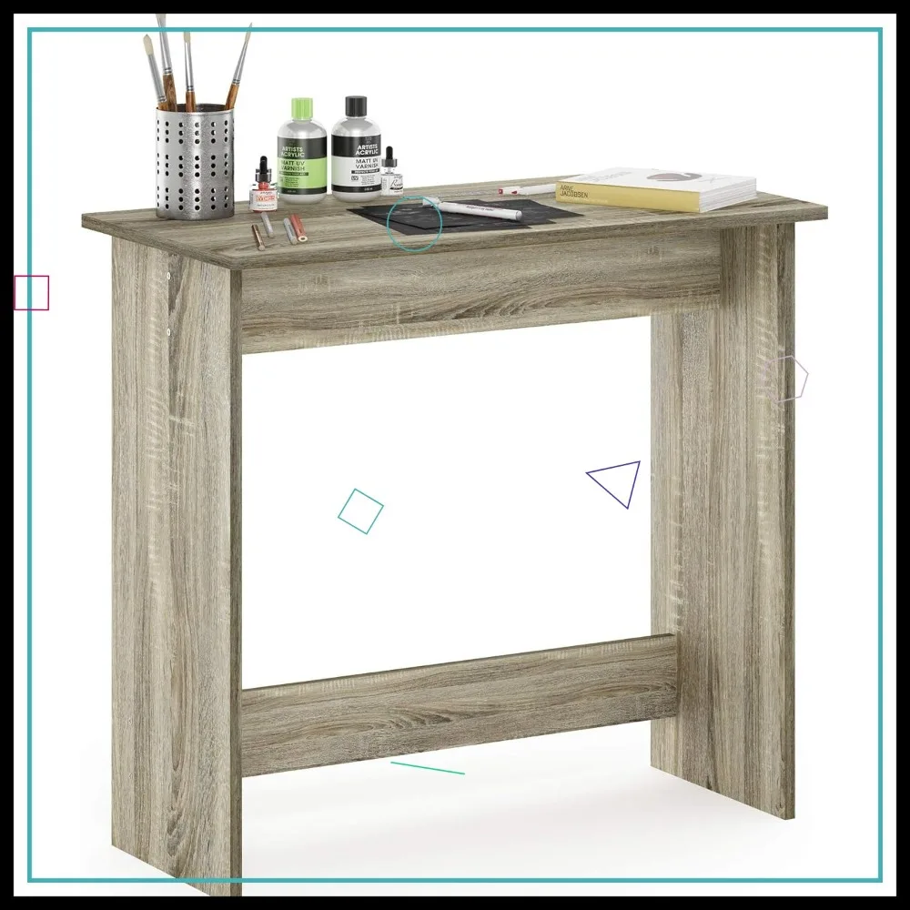 

Compact Study Table with Spacious Desktop, Sturdy Build for Home Office and Gaming Use