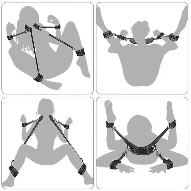 Sexy Toys For Adults Exotic Costumes Ladies Lingerie 18+ Erotic Split Legs Handcuffs Restraining Woman And Men Porn Bondage Toys