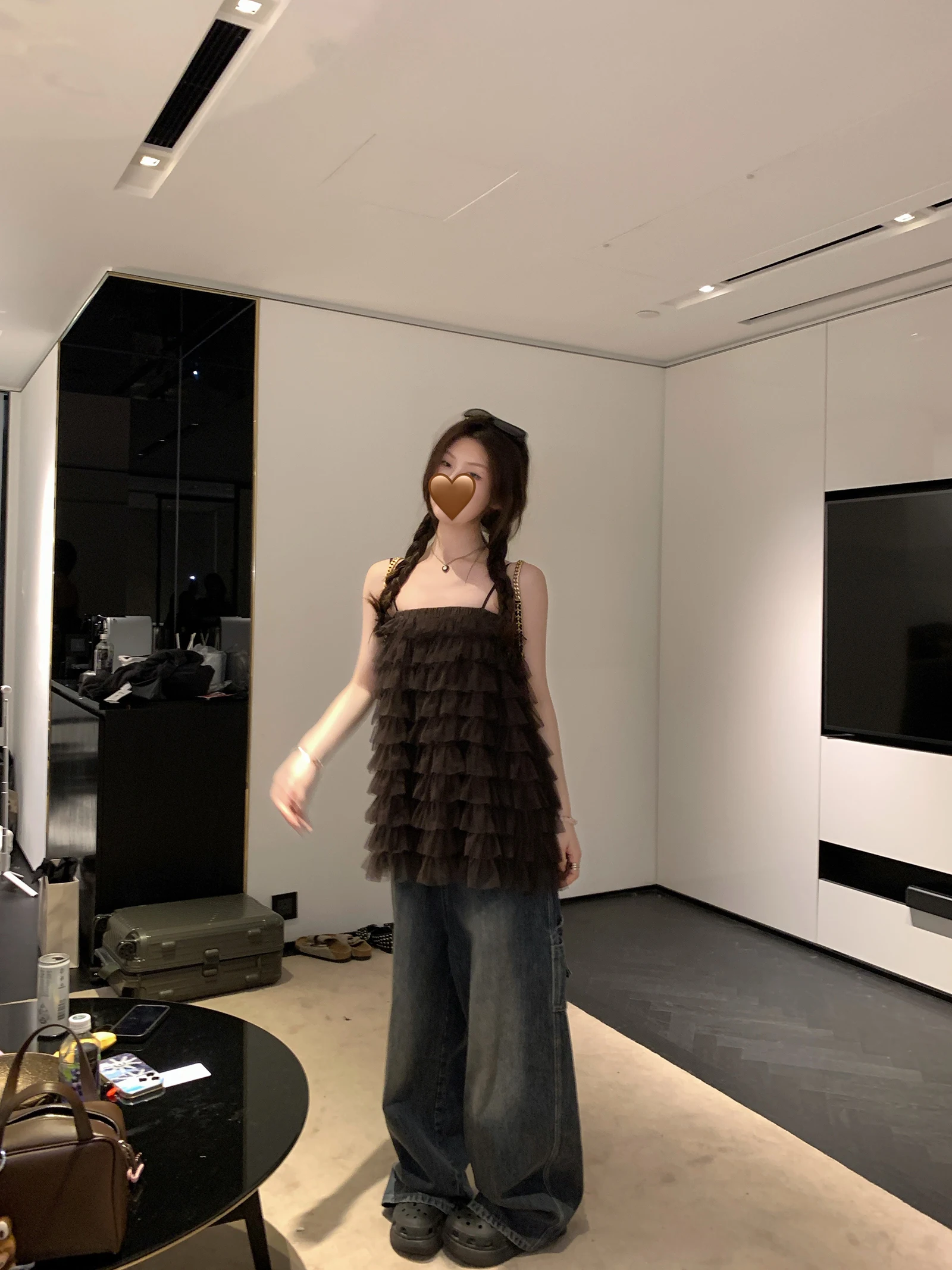 

Ретро джинсы с широкими штанинами, повседневные, с завышенной талией, из хлопка, весенние, женские, стандартного кроя, без стрейча, глубокого цвета