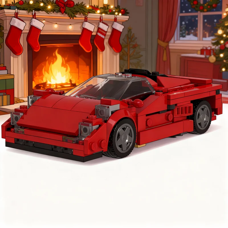 

271 деталь MOC City Champions Cizeta Alt, конструктор, игрушка, набор для сборки, идея для подарка на Рождество, креативное развивающее средство для детей