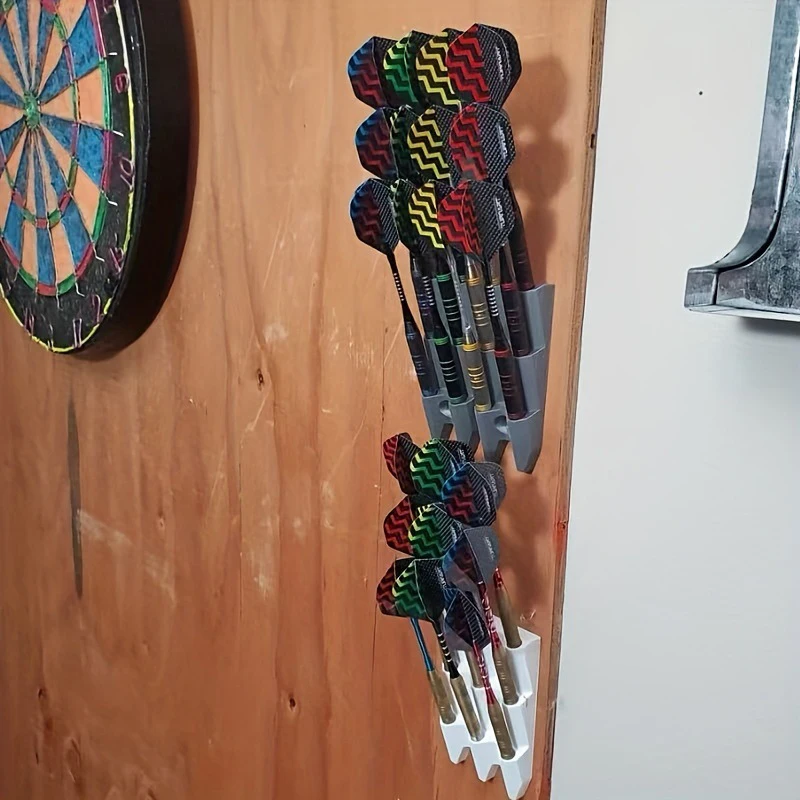 2026 New 3D Printed Dart Holder Wall Mounted Dart Organizer and Display Rack Modern Bar Game Room Decor