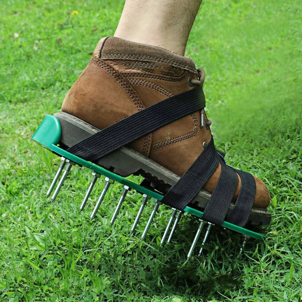 Lawn Aerator Shoes Garden Yard Grass Cultivator Scarification Nail Tool Convenient Ripping Garden Loosening Soil