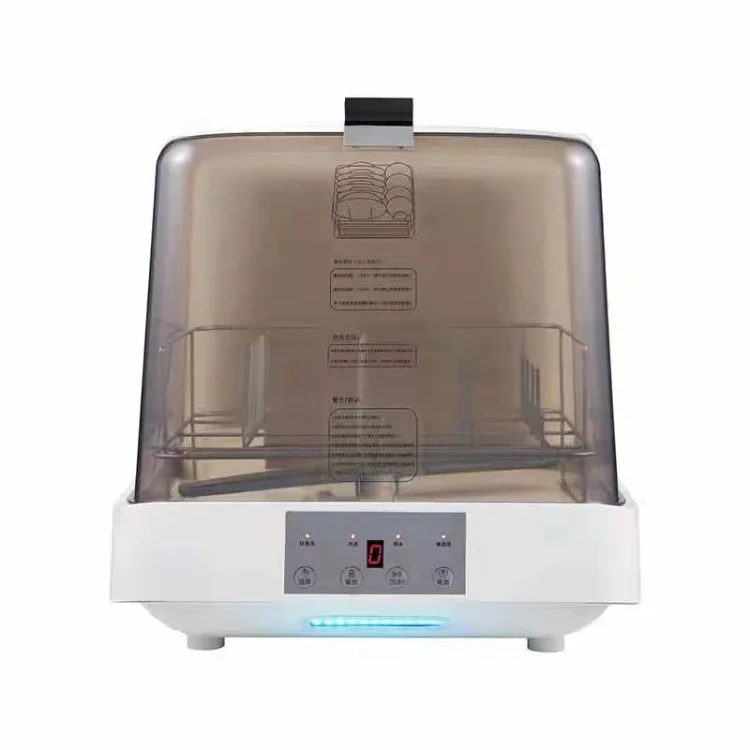 No Installation Electric transparent Mini Small Automatic Table Counter Hotel Dishwasher