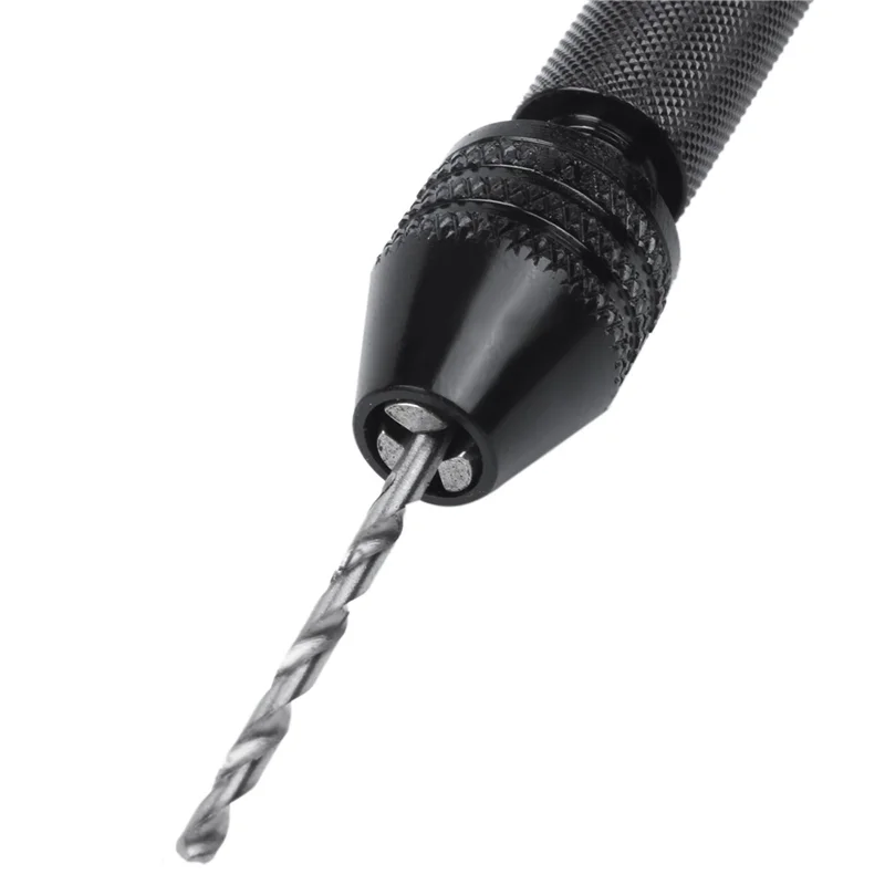 ABXF-5X 핸드 트위스트 드릴 비트 세트, 125개 0.3Mm ~ 3.0Mm 마이크로 드릴 비트가 있는 미니 핸드 나선형 드릴(검은색)