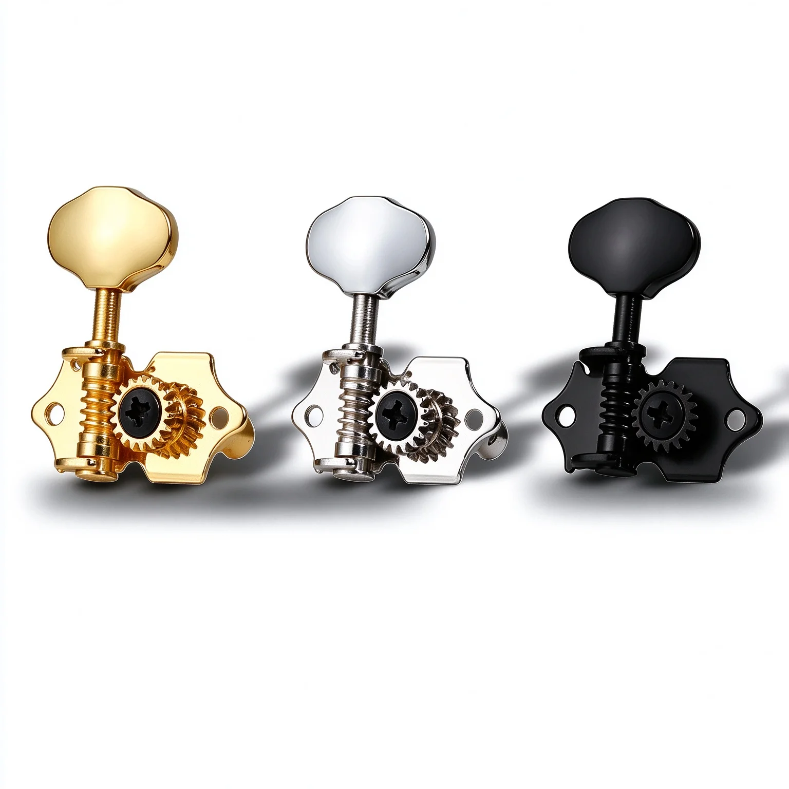 1Pcs Folk Guitar Tuning Peg String Knob Sliver Gold Universal Chord Axis Acoustic Guitar Open Type Tuning Accessories