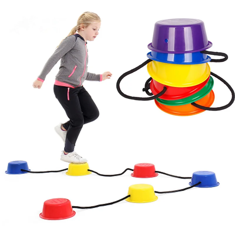 

Kids Stepping Stones Kids Balance Step Bucket Children Toddler Sensory Play Indoor Outdoor Toys Sport Game Parent-child Sports