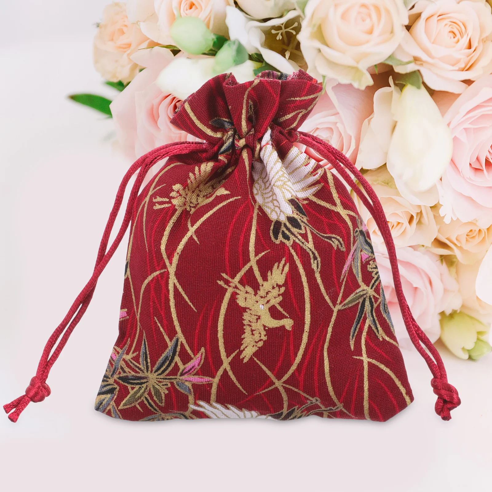 

5Pcs Makeup Brush Storage Bags Jewelry Drawstring Pouches Small Gift Bags for Party Wedding Favor Jewelry Bag Drawstring Bag