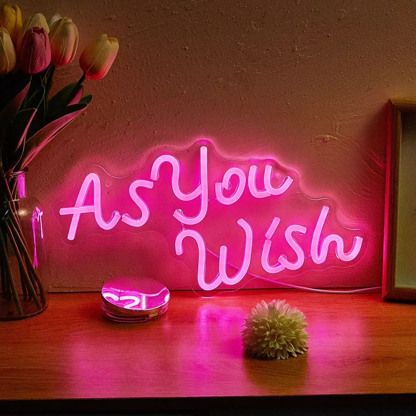 Chi-buy LED Neon As You Wish USB Powered Neon Signs Decor Lamp Signs Birthday Gift Wall Art For Bedroom Room Bar Shop