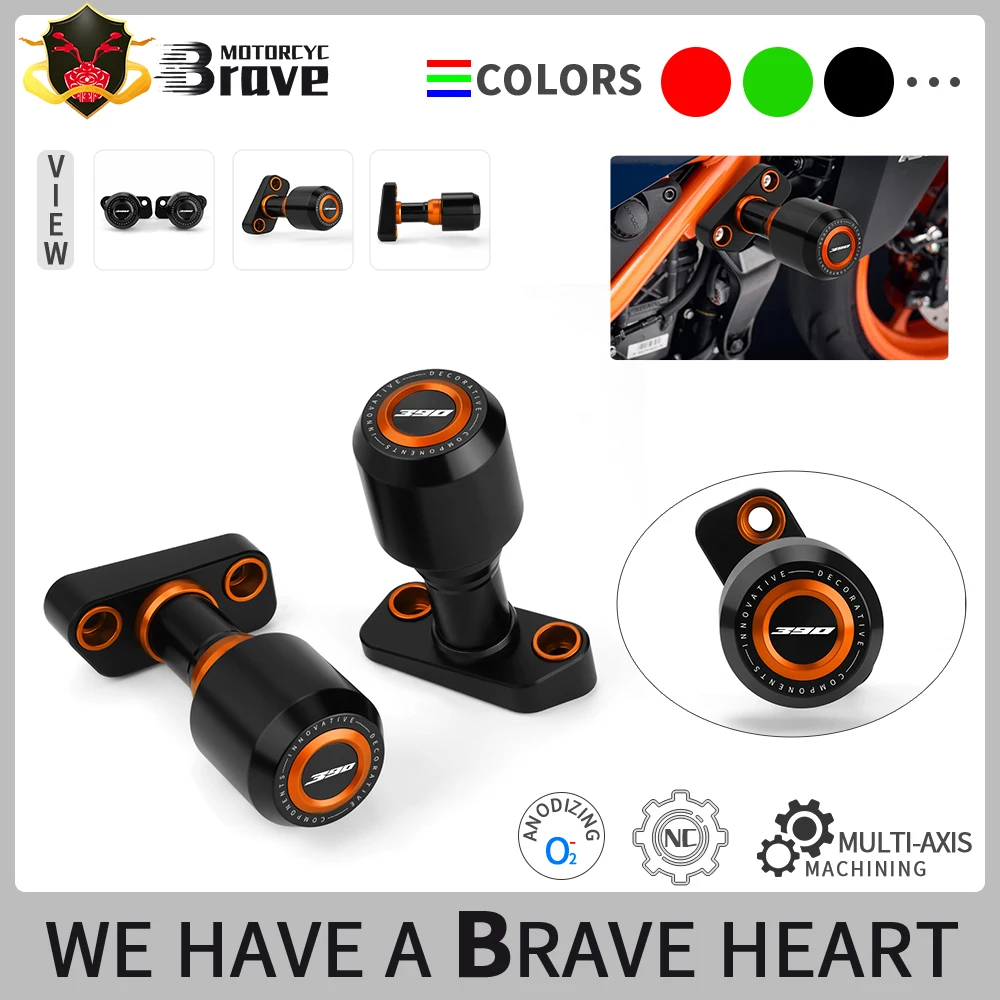 

For D UKE 390 duk e 390 2024 Motorcycle Accessories Aluminum Falling Protection Crash Pad