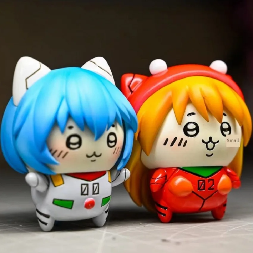 5 سنتيمتر لعبة من الكارتون Uschi تأثيري هاتسون ميكو Ayanami Asuka دمية صغيرة لطيف أنيمي الشكل GK نموذج الإبداعية الديكور مهرجان هدية