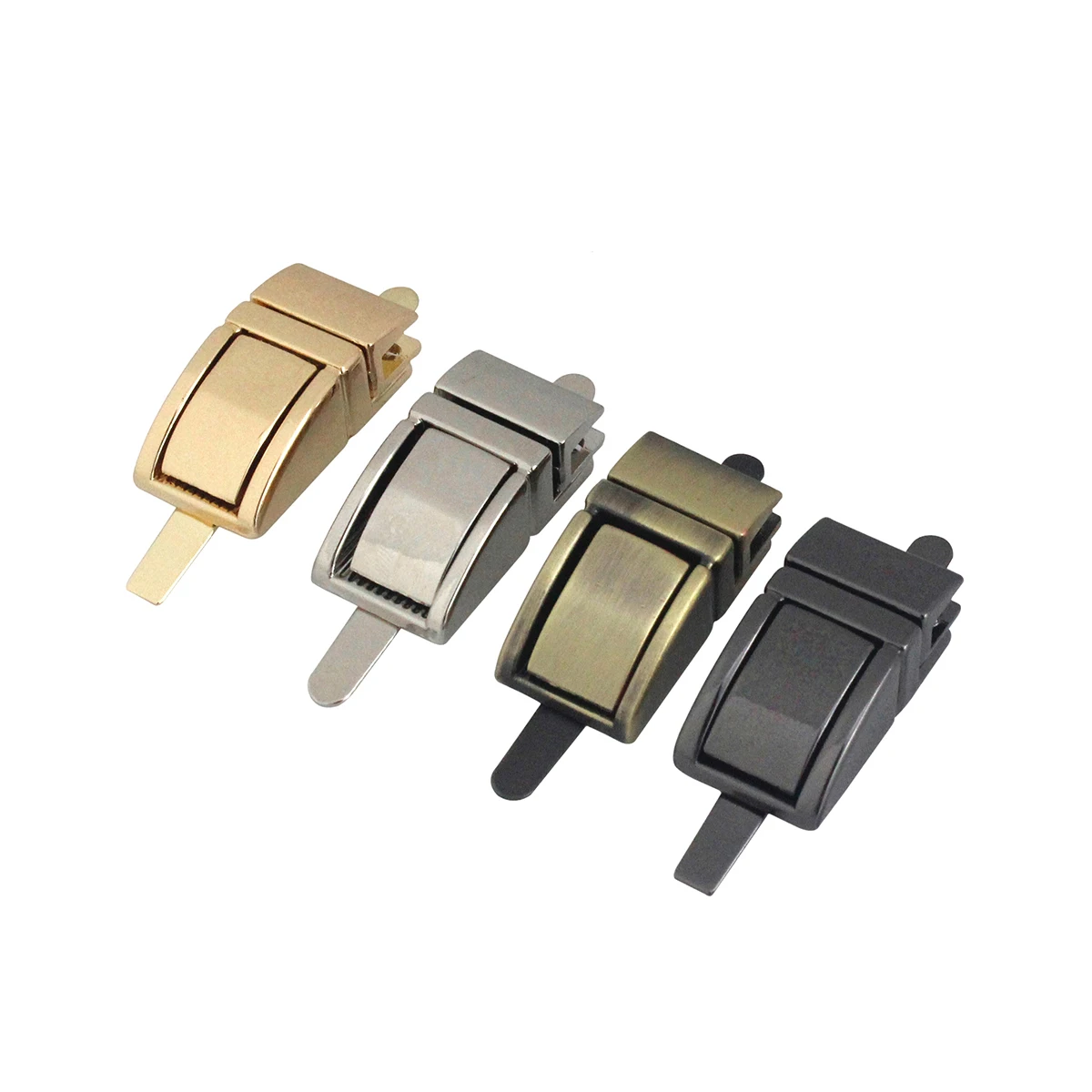 1pcs Metal Press Push Lock Bag Briefcase Spring Lock Snap Decorative Clasps Closure Leather Craft Diy Hardware Accessory