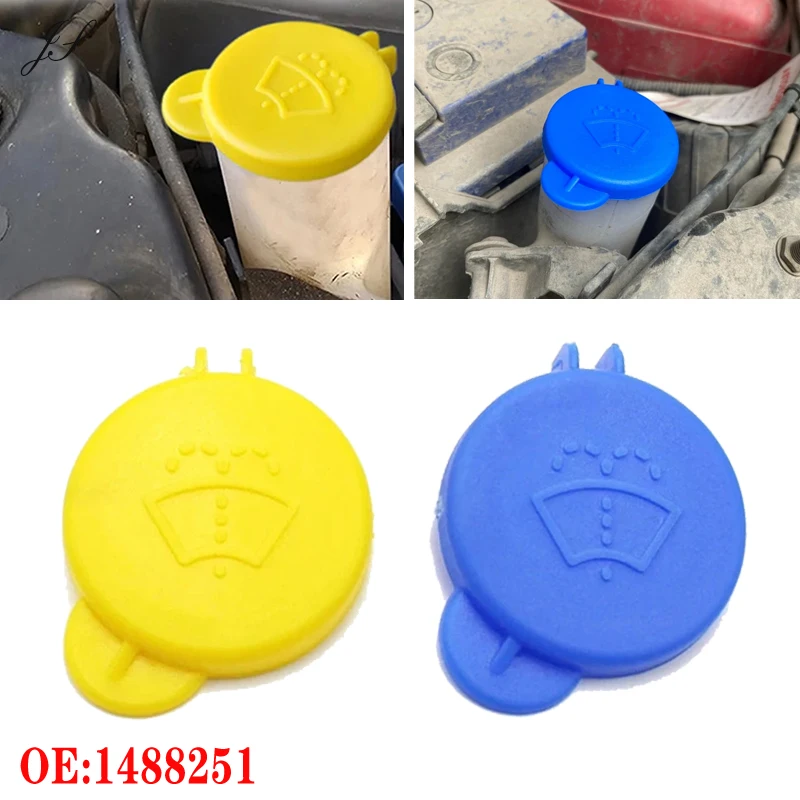 Car Windshield Wiper Washer Fluid Reservoir Cover 1488251 For Ford Fiesta Mk5 2002 2003 2004 2005 2006 2008 Reservoir Water Cap view 4