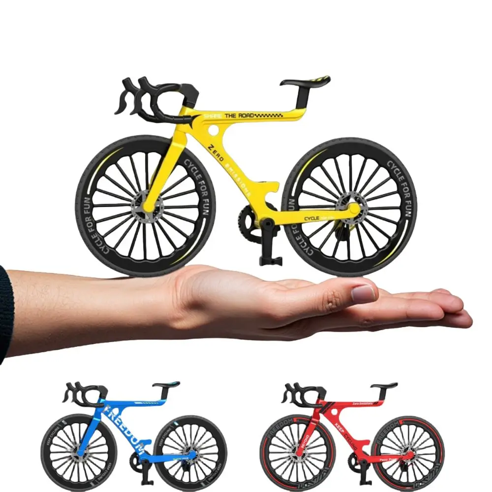Individuality 1:8 Bike Racing Toy Alloy Mini Finger Mountain Bike Model Simulation 19 CM Bicycle Diecast Model Collection Gifts