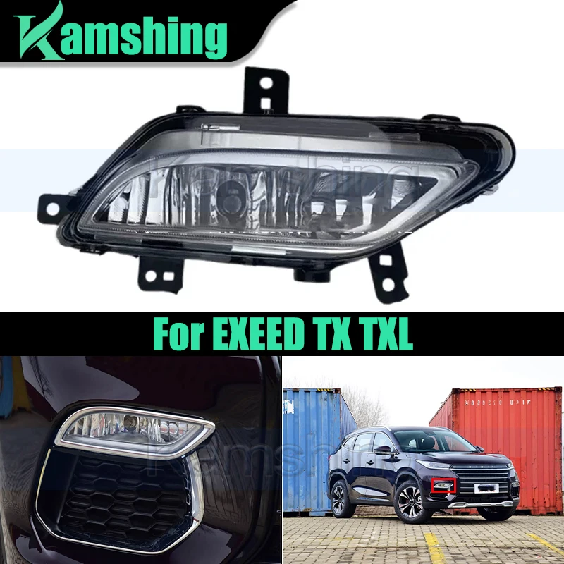 

Car Front Bumper Foglight For EXEED TX TXL Fog Lamp Foglight Daytime Running Lamp Turn Signal Light Driving Lamp