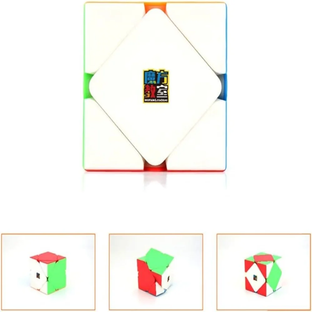 Moyu mofangjiaoshi cubing učebna meilong skewb magická kostka hlavička teaser kroutit puzzle hračka stikcerless