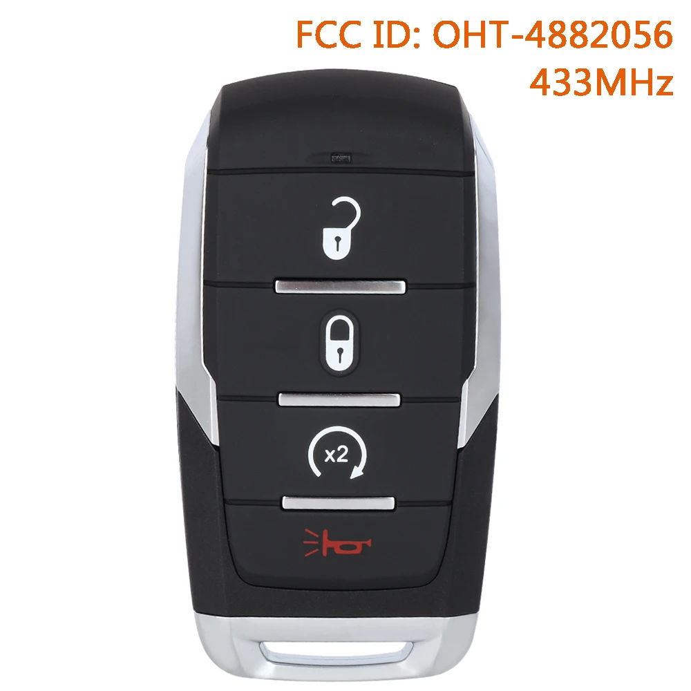 

KEYECU OHT-4882056 Smart Remote Key Fob for Dodge Ram 1500 Pickup Limited 2019 2020 2021 2022 2023 2024 2025 4A Chip 68442907