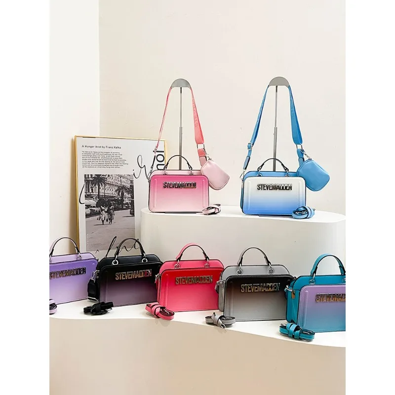 

Синяя сумка на одно плечо из искусственной кожи, спокойная мода для ежедневных поездок на выходные в офисе