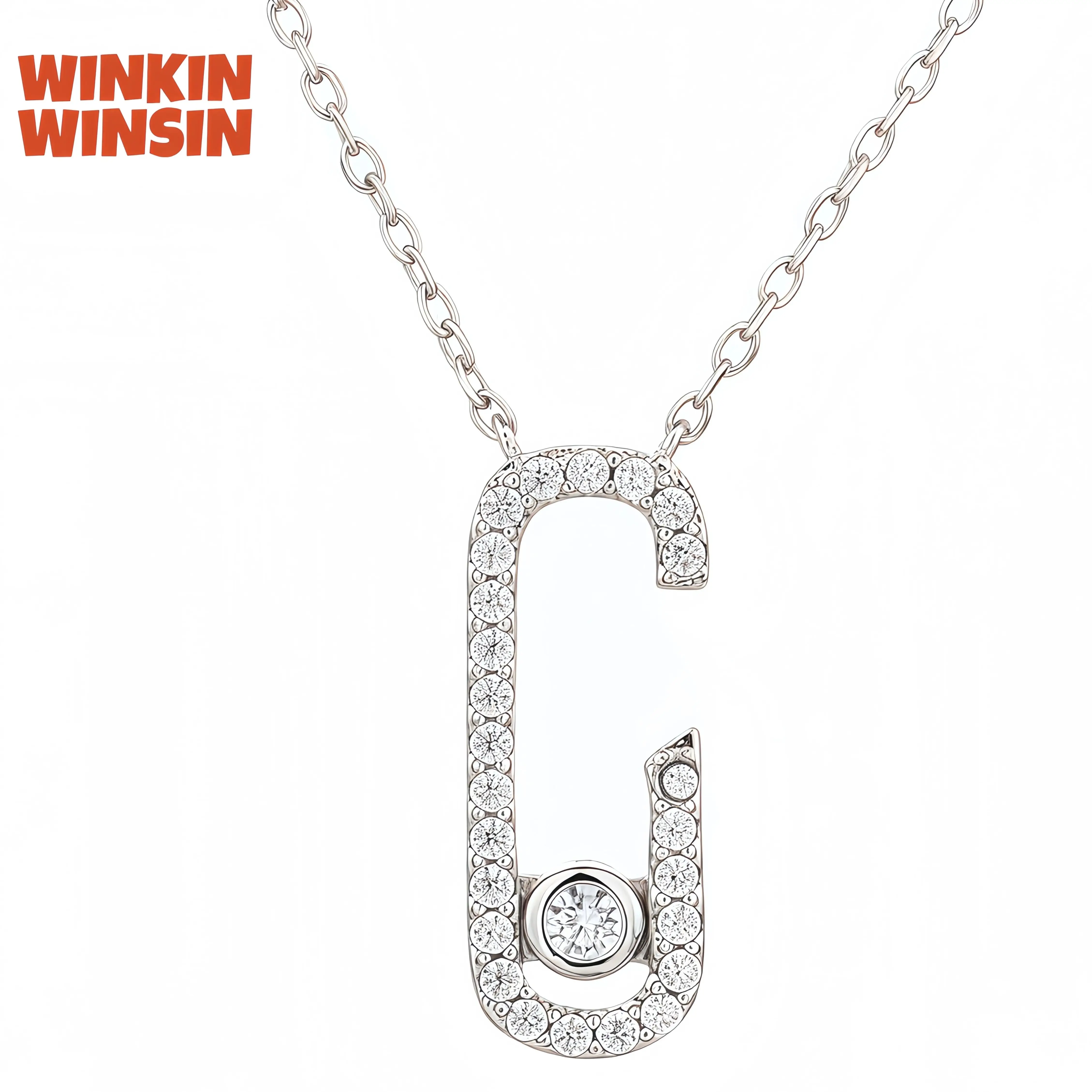 

Winkin Winsin Brand Top Quality 925 Sterling Silver Pendants Letter Necklace For Women Chain Necklace Pendant Jewelry