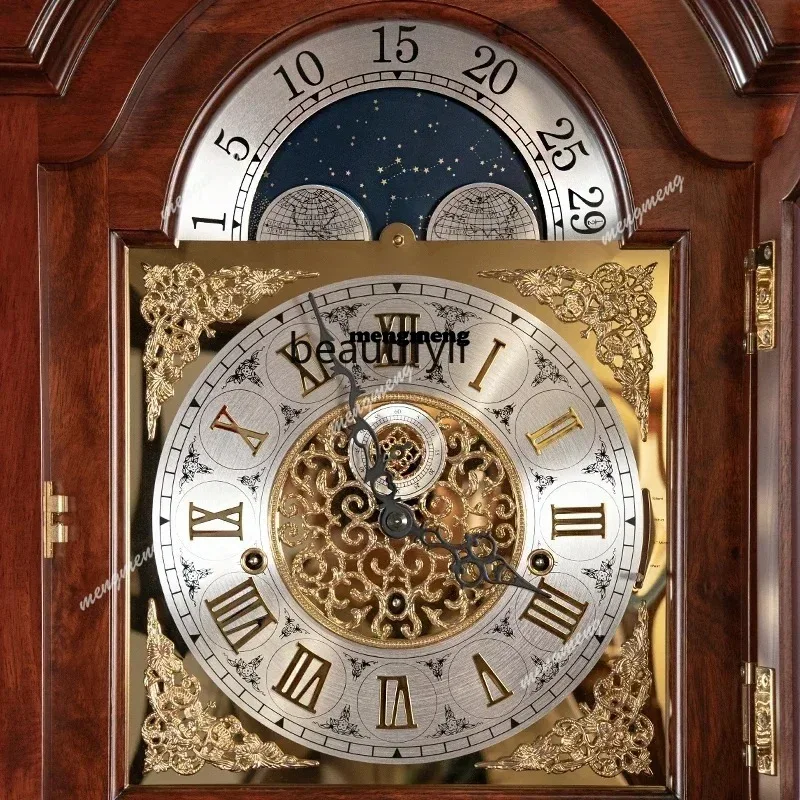 N  New Chinese floor clock living room movement household European retro vertical pendulum clock
