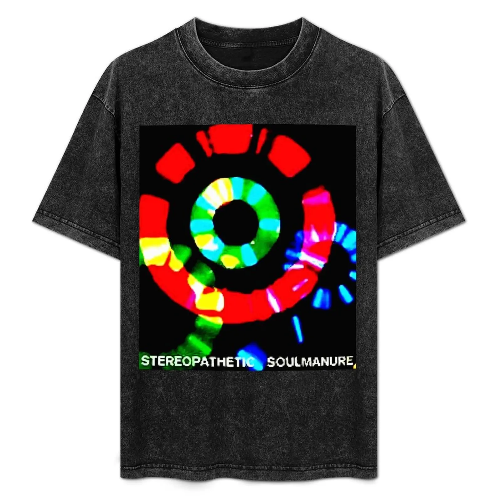 

Stereopathetic Soulmanure album color circle T-Shirt funny meme t-shirts new edition quick-drying Men's cotton t-shirt