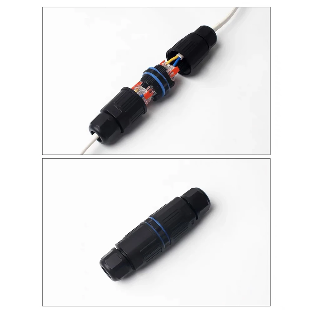 1PCS IP68 Electrical Waterproof Wire Connector Cable 2Pin 3Pin 4Pin 5Pin Quick Push In Terminal Block Connector LED Lamp