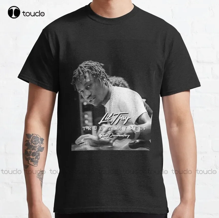 Sixya Nieuwe Lil True 2 tot mezelf Amerikaanse Tour 2019 Lil Tjay Klassiek T-shirt Gymshirts Maak uw ontwerp Mode T-shirt Zomer Nieuw