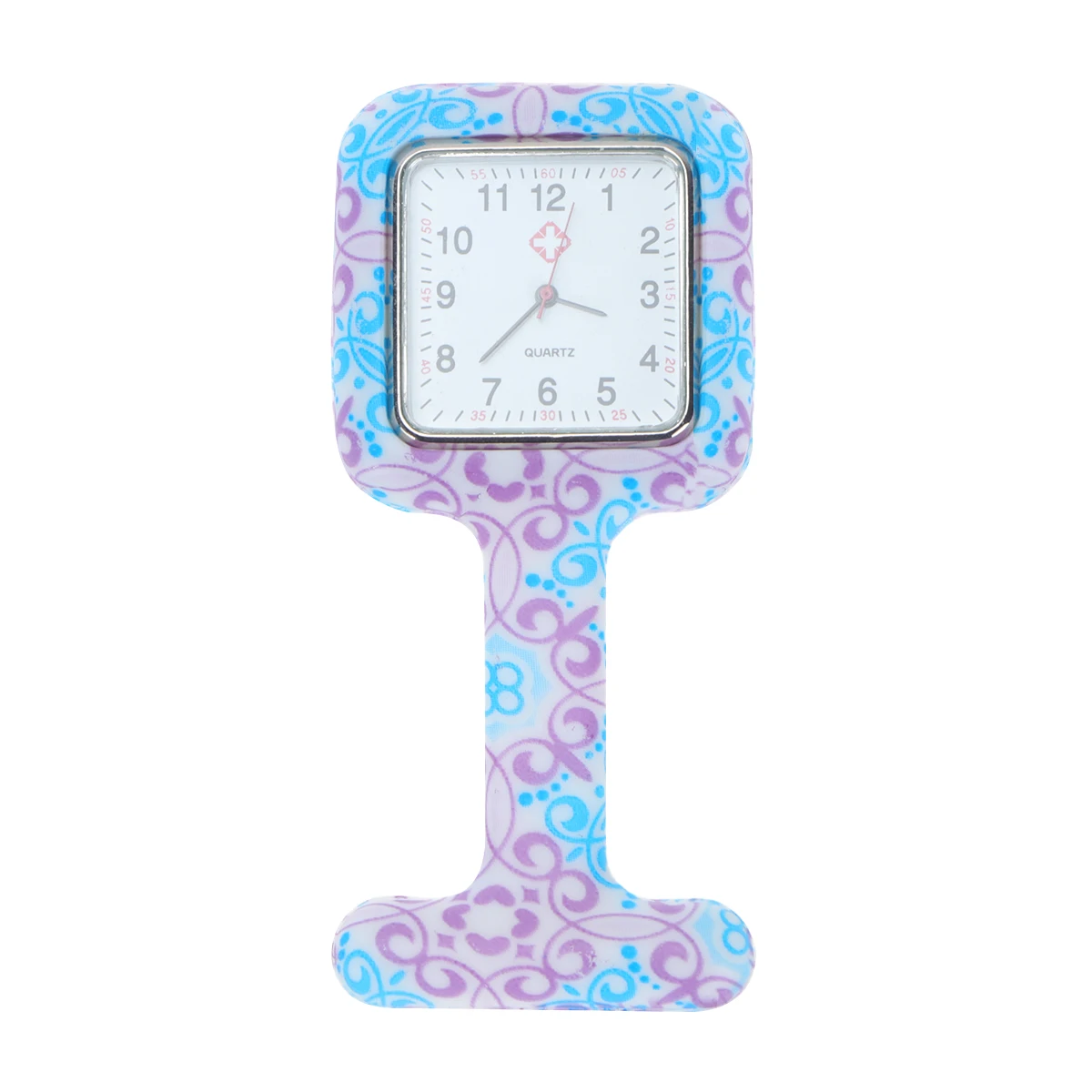 

Silicone Nurse Watch Portable Printed Square Hanging Watch Medical Pocket Watch for Nurses Use