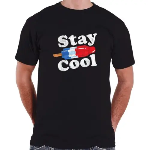  Stay Cool Funny Retro 80s Design Gift Idea Tee T-Shirt S-3XL