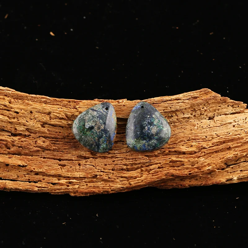 

B&F Blue Azurite Earring Beads for Jewelry Making, Handmade Natural stones beads, Stones for jewelry Making Supplies