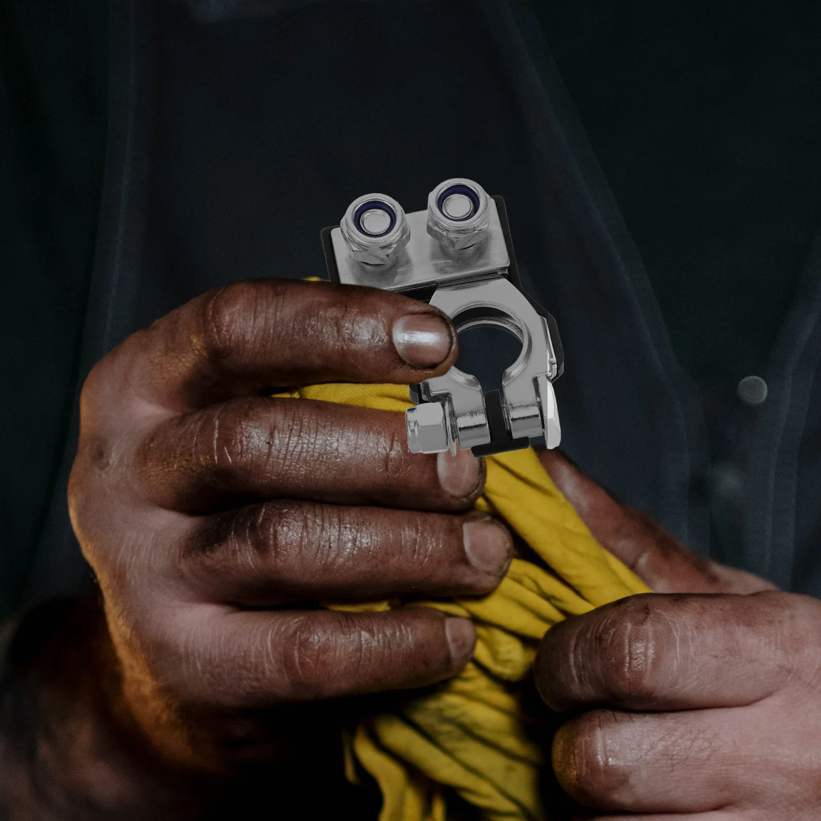 

1 пара зажимов из чистой меди, утолщенные для автомобиля, грузовика, внедорожника, мотоцикла, универсальный верхний разъем, автоматический кабель