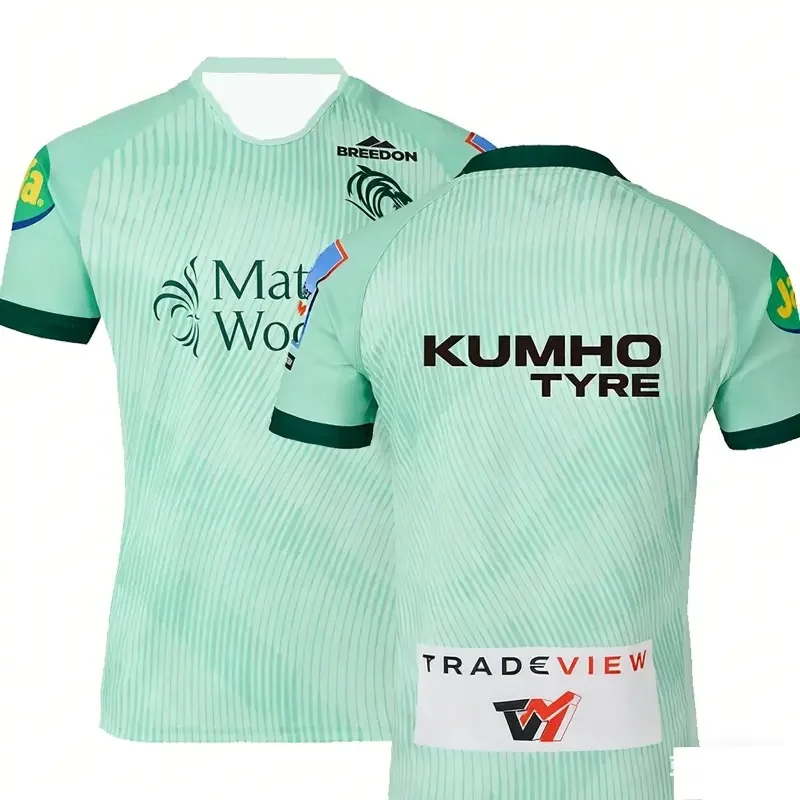 

Новая мужская спортивная футболка для регби Leicester Tigers 2026 года, быстросохнущая, для тренировок и пляжа, в британском стиле