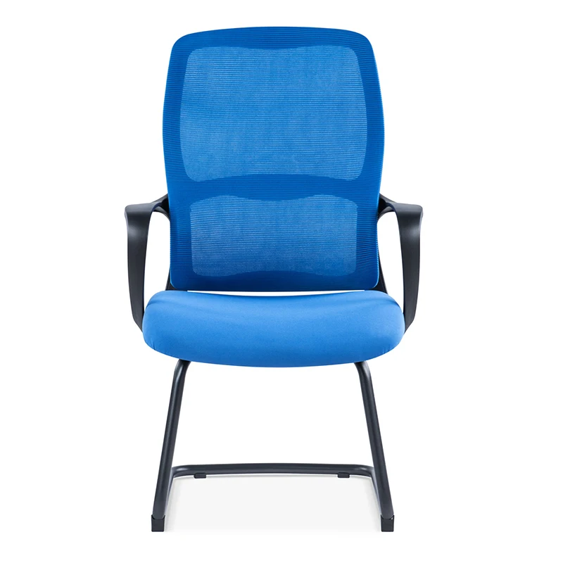 

Blue Mesh Chair Fixed Office Chair With Mesh Staff Mesh Chair With Fixed Leg