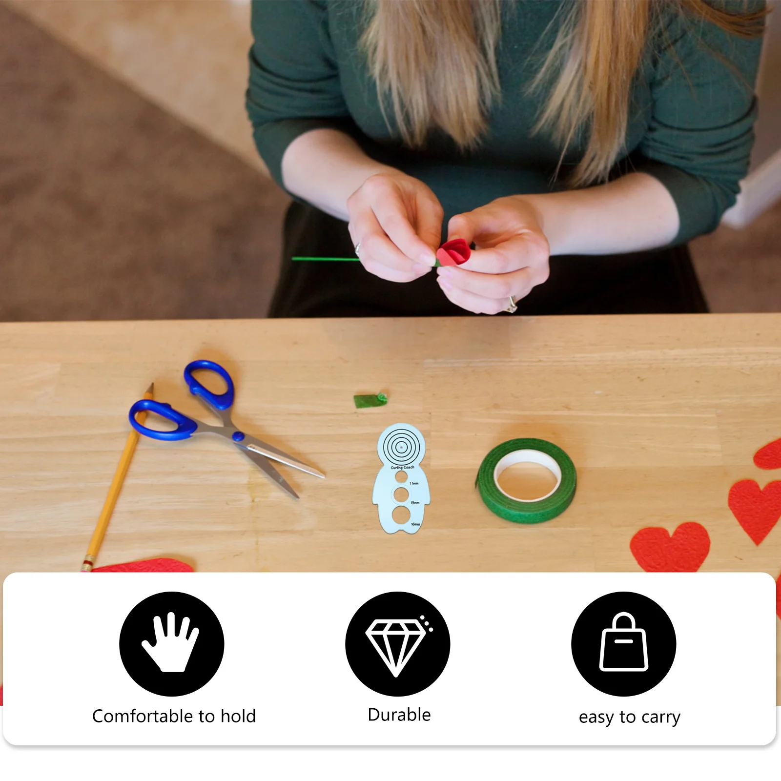 5pcs Paper Quilling Tools Diy Craft Gift, Practical Paper Rolling Holder, Lightweight Durable Plastic Decor Making Set For Kids