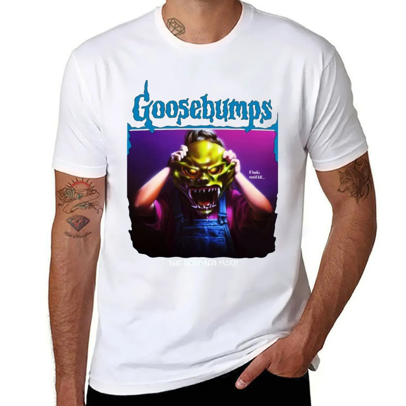 

Goosebumps Mask T-Shirt t shirt man plain man t shirt graphic T-Shirt