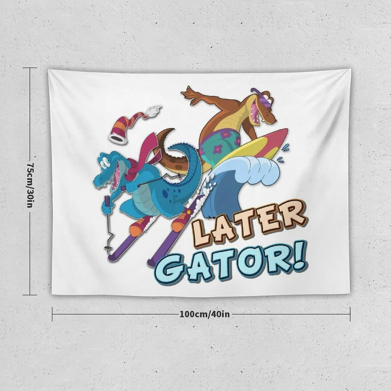 Later Gator! Tapestry Home Decor Accessories Decoration Bedroom Wall Hanging Tapestry