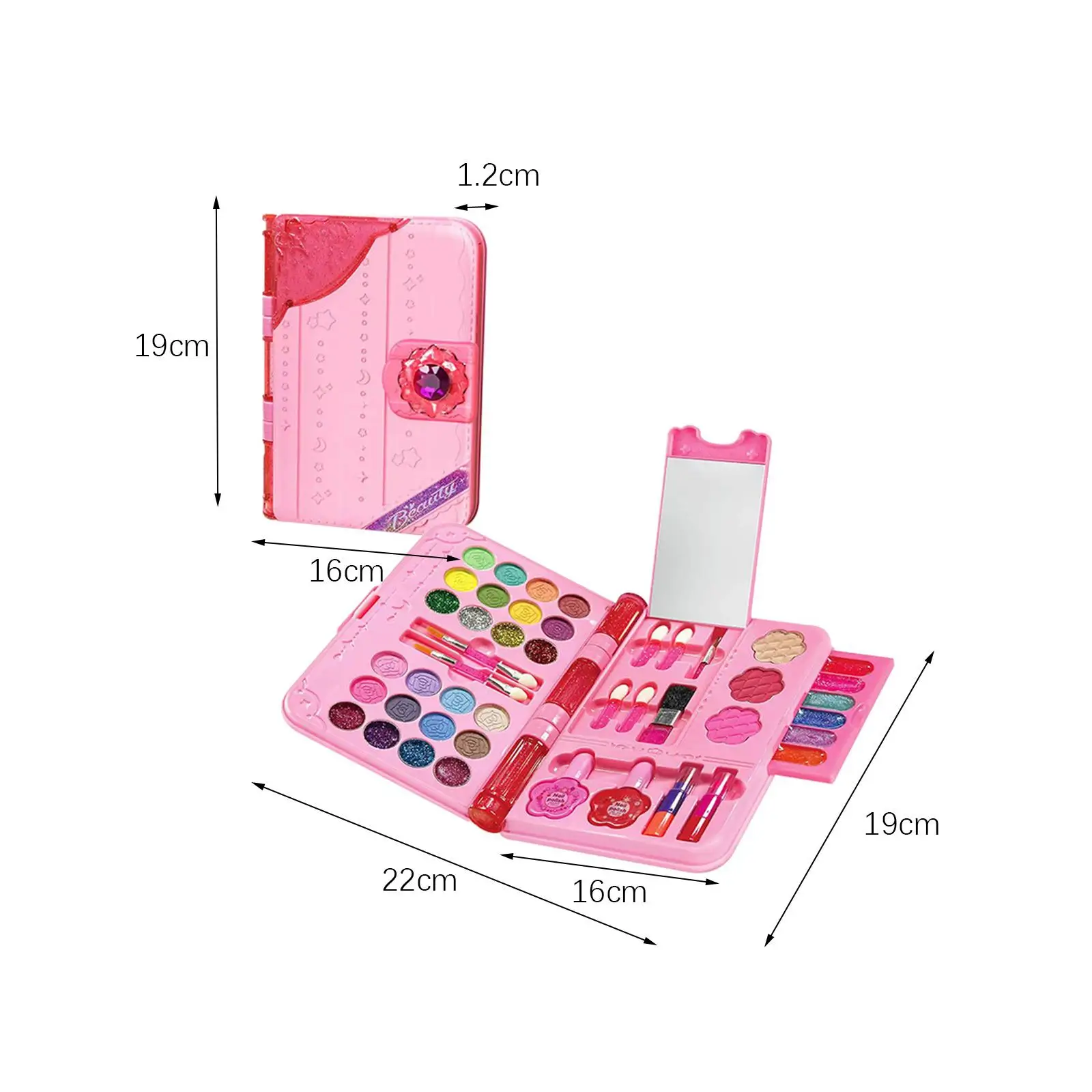 Pretend Play Makeup Toy Set Cosmetic Toy Beauty Set for Kids Toddlers Girls