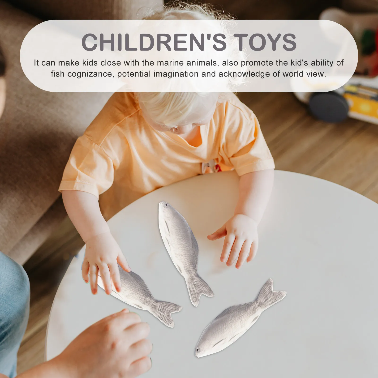 

Набор из 3 реалистичных фигурок рыб для декора рабочего стола, идеально подходят для обучения детей морским организмам