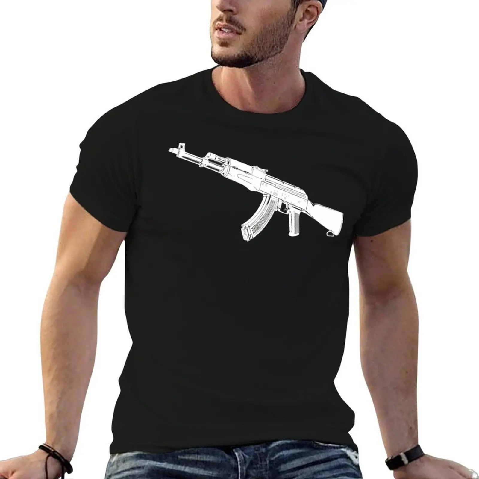 Kalashnikov and nothing extra Zipped Hoodie custom t shirt plus sizes plain black t shirts men