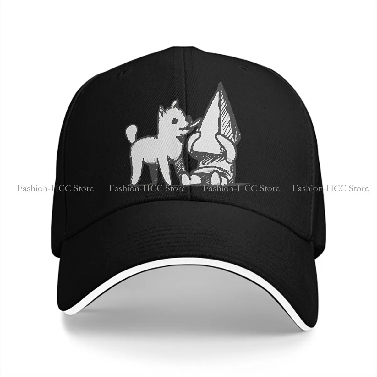 Washed Men's Baseball Cap Sad Pyramid Head Trucker Snapback Caps Dad Hat Silent Hill