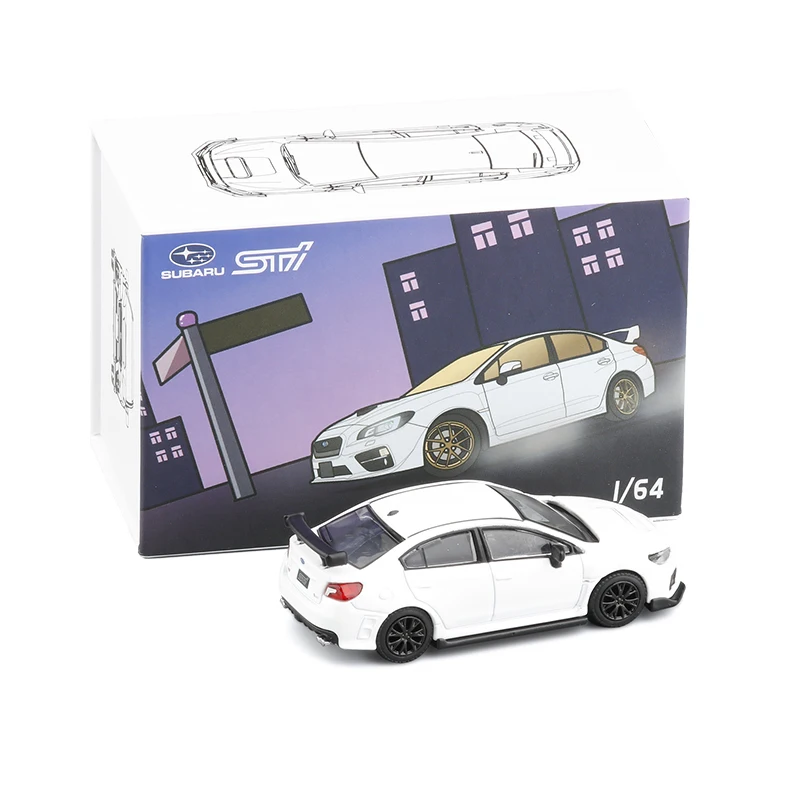 1/64 Collection Edition Subaru impreza WRX STI Alloy Car Model Diecast Metal Toy Car Model Simulation With Retail box Decoration