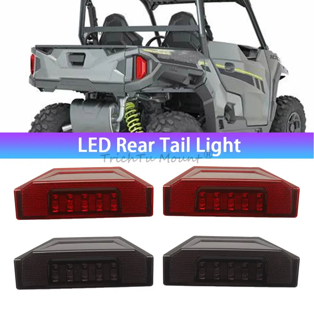 

For Patriot Boost RMK Khaos 155 Limited Edition 325 2026 #2412774 Car Accessories 12V LED Rear Tail Light 1 Pair ABS Red/Smoke