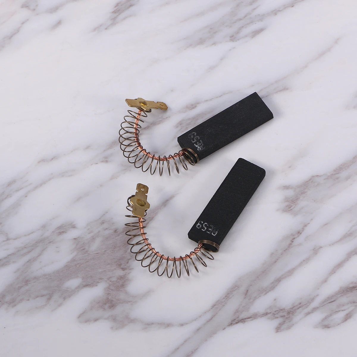 

2Pcs Carbon Brush for Washing Machine Durable Long Lasting Use Electric Wire Lead Washer Cleaner Drum Type Motor Parts