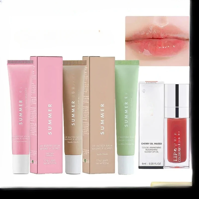 EOEKKY ฤดูร้อนวันศุกร์ Deep Moisturizing Lip Glaze Smoothing เส้น Long Lasting Nourishment Lip Balm Daily Makeup Care