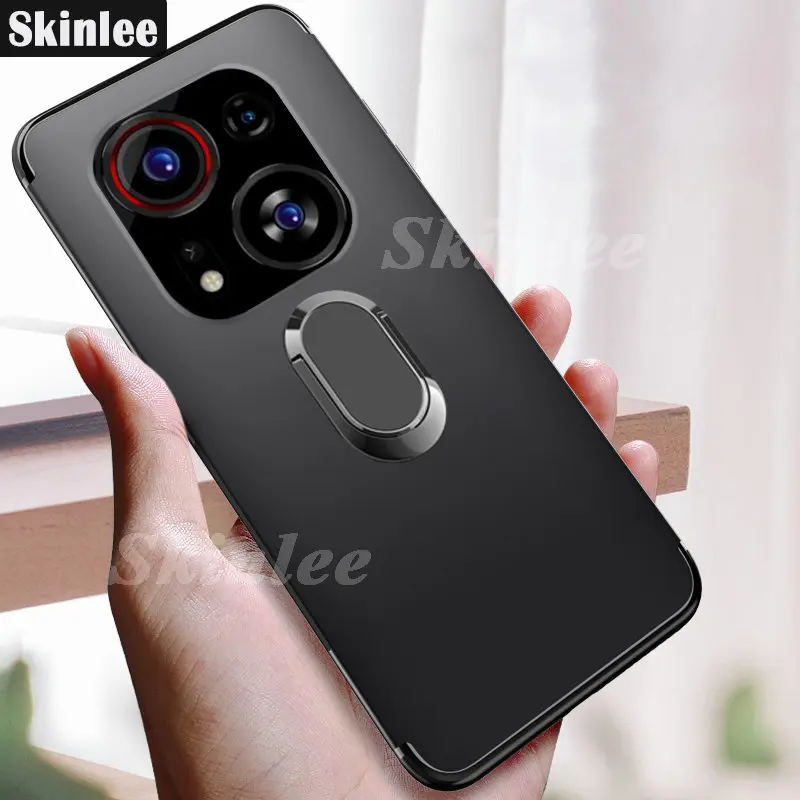 Skinlee Case For Tecno Phantom X2 Pro Ultra-Thin Back Matte With Magnetic Attraction Ring Soft Cover For Tecno Phantom X2 Case