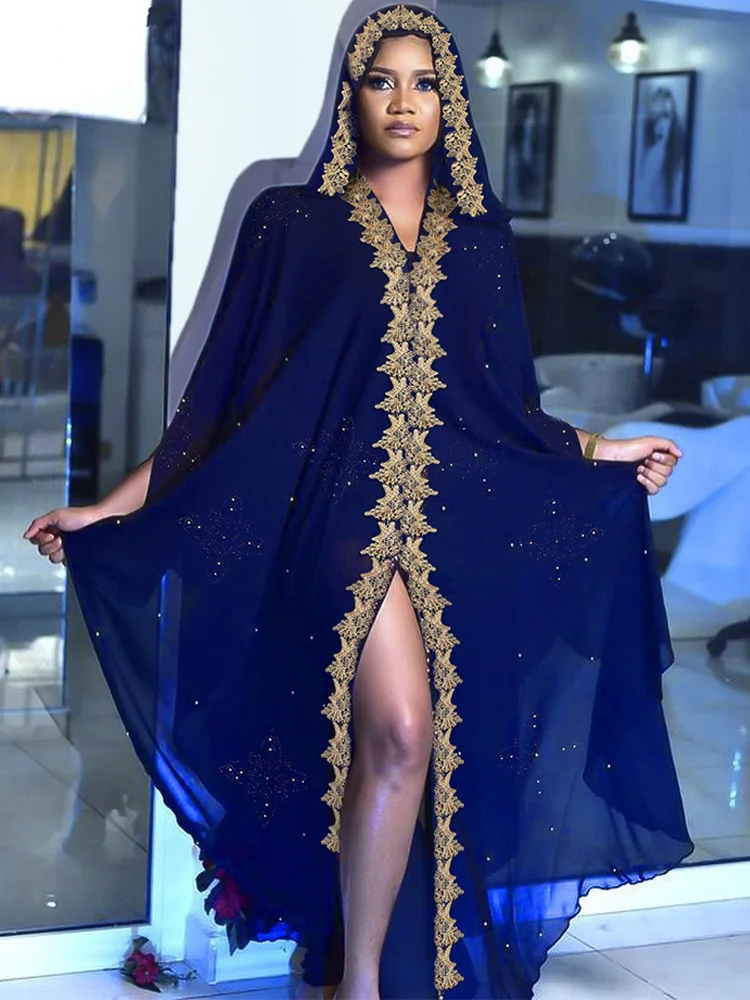 African Dresses for Women Traditional Africa Clothing Fashion Embroidery Outfits Gown Abayas Robe Muslim Kaftan Maxi Long Dress