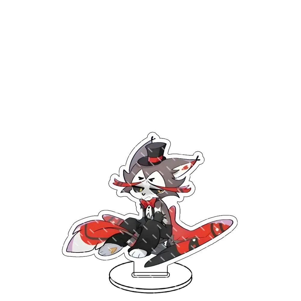 10cm Anime Peripheral Hazbin Hotel Cartoon Alastor Charlie Morningstar Acrylic Stand Model Furniture for Display Decoration Gift