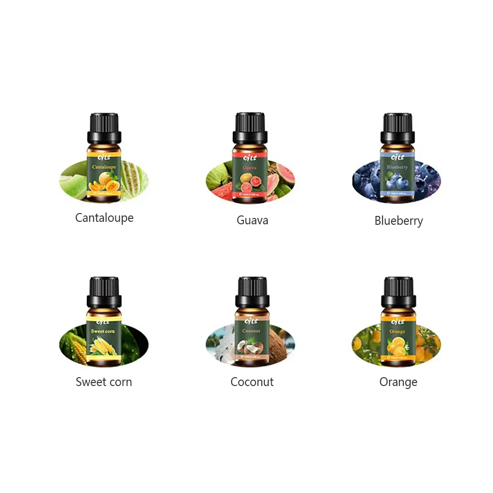 Premium 6 in 1 Essential Oil Kit   6 Unique Fragrances for Diffuser Blends  Citrus  Berry  Tropical & Sweet Corn Oils (100% Pure